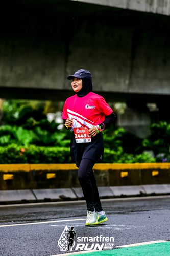 Race photo from Smartfren Run 2024
