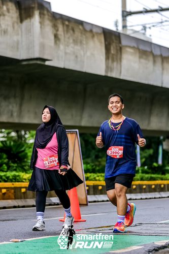 Race photo from Smartfren Run 2024