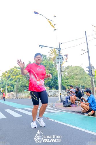 Race photo from Smartfren Run 2025 