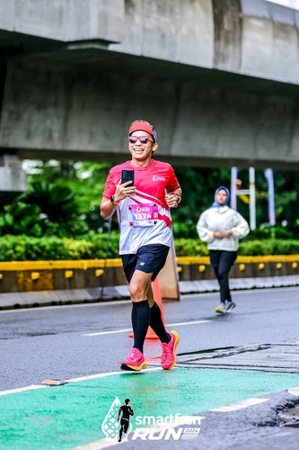 Race photo from Smartfren Run 2024