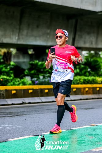 Race photo from Smartfren Run 2024
