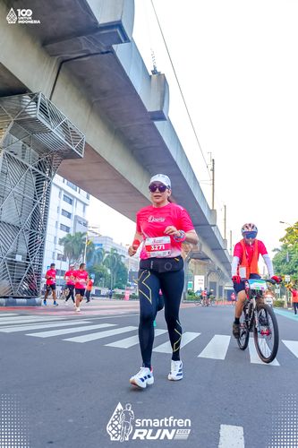 Race photo from Smartfren Run 2025 
