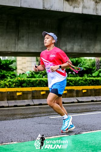 Race photo from Smartfren Run 2024