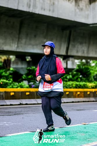 Race photo from Smartfren Run 2024