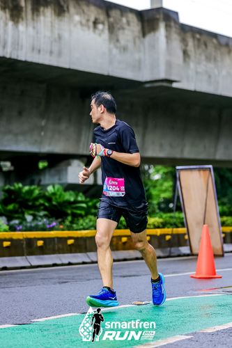 Race photo from Smartfren Run 2024