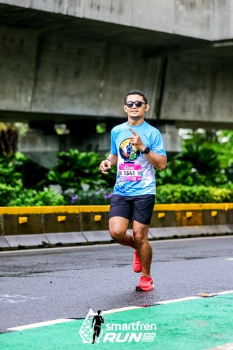 Race photo from Smartfren Run 2024