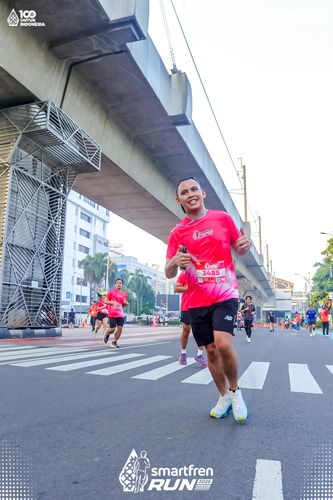 Race photo from Smartfren Run 2025 