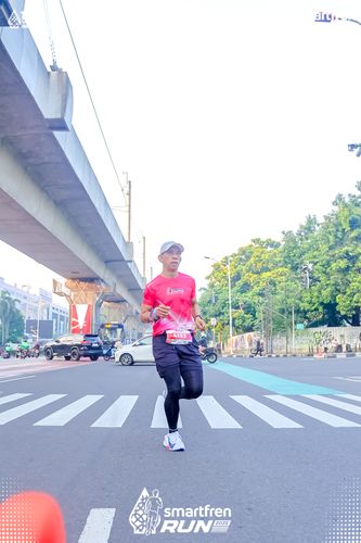 Race photo from Smartfren Run 2025 