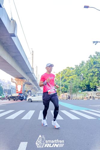 Race photo from Smartfren Run 2025 