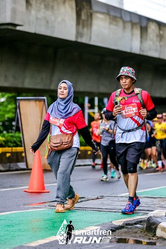 Race photo from Smartfren Run 2024