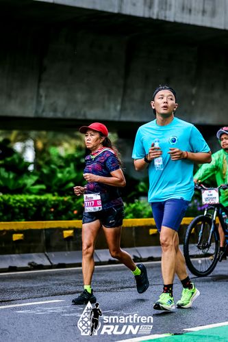 Race photo from Smartfren Run 2024