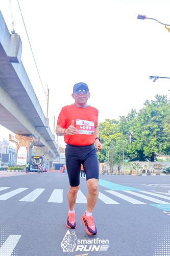 Race photo from Smartfren Run 2025 