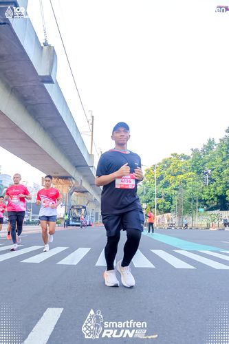 Race photo from Smartfren Run 2025 