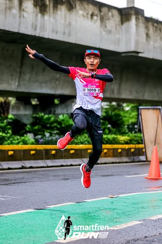Race photo from Smartfren Run 2024