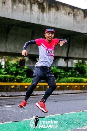 Race photo from Smartfren Run 2024