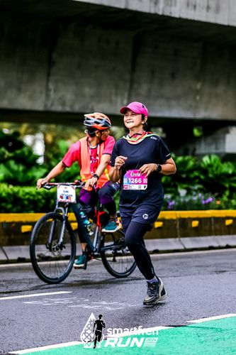Race photo from Smartfren Run 2024