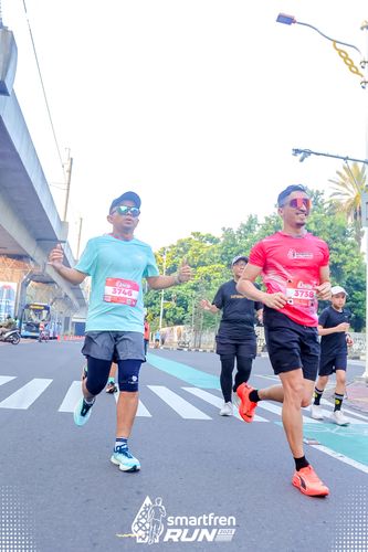 Race photo from Smartfren Run 2025 