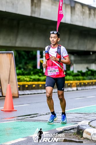 Race photo from Smartfren Run 2024