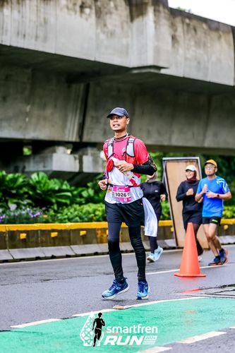 Race photo from Smartfren Run 2024