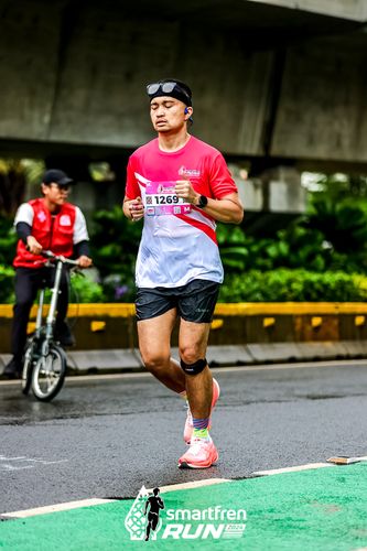 Race photo from Smartfren Run 2024