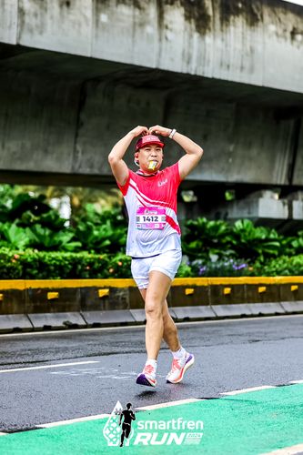 Race photo from Smartfren Run 2024