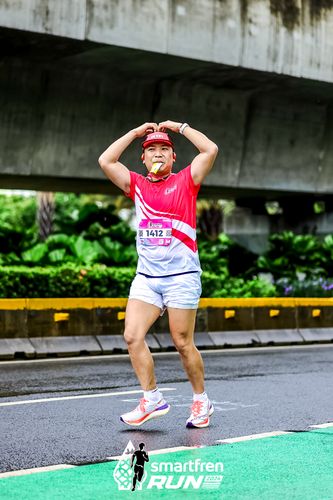 Race photo from Smartfren Run 2024