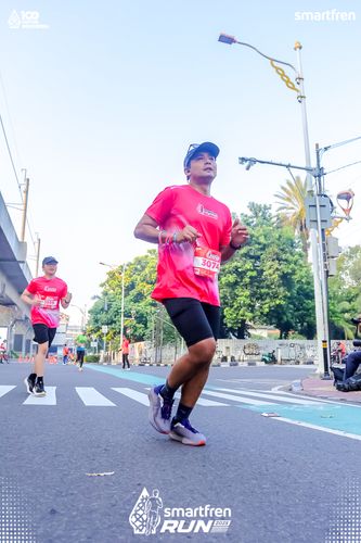 Race photo from Smartfren Run 2025 