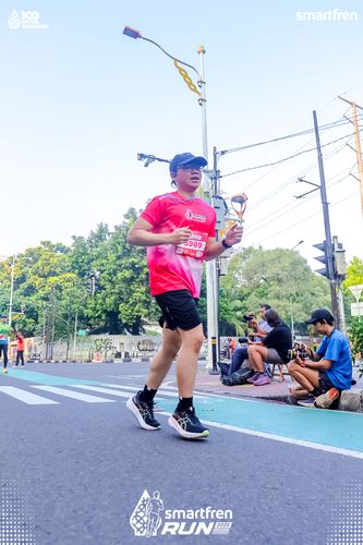 Race photo from Smartfren Run 2025 