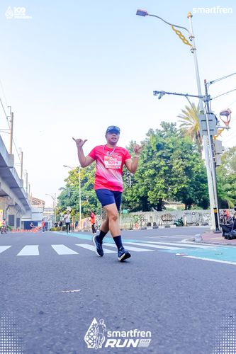 Race photo from Smartfren Run 2025 