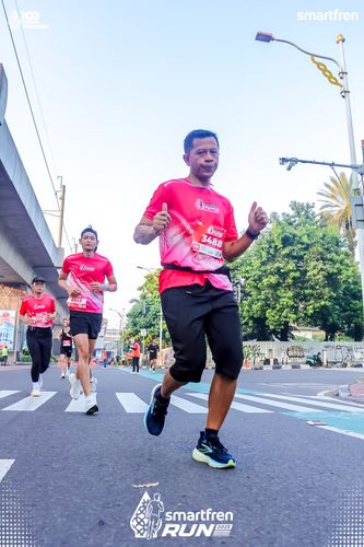 Race photo from Smartfren Run 2025 