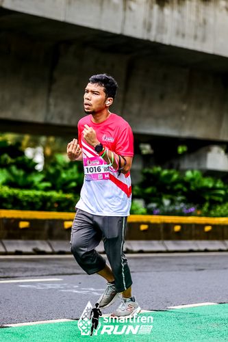 Race photo from Smartfren Run 2024