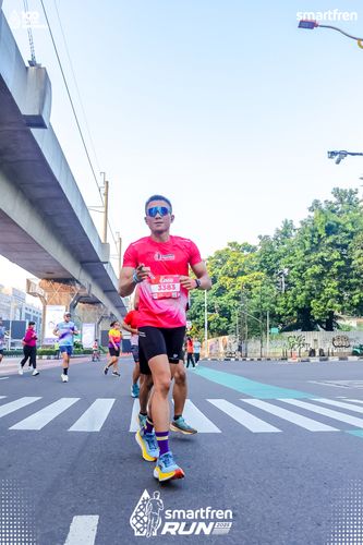 Race photo from Smartfren Run 2025 
