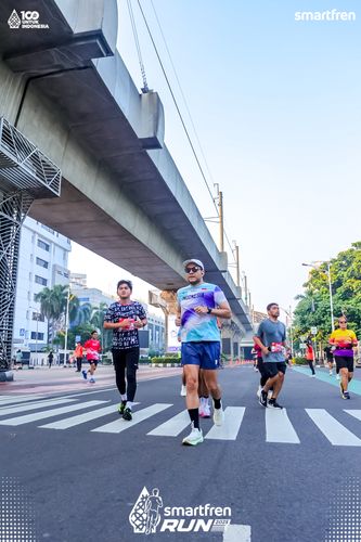 Race photo from Smartfren Run 2025 