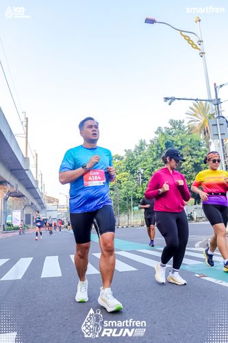 Race photo from Smartfren Run 2025 