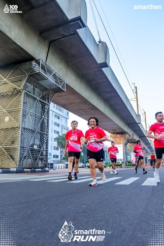 Race photo from Smartfren Run 2025 