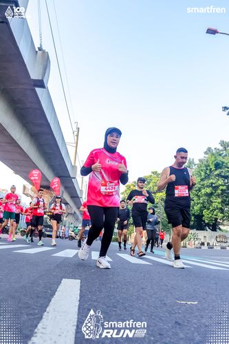 Race photo from Smartfren Run 2025 