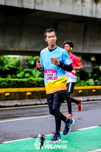 Race photo from Smartfren Run 2024