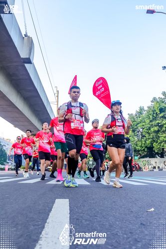 Race photo from Smartfren Run 2025 