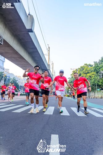 Race photo from Smartfren Run 2025 