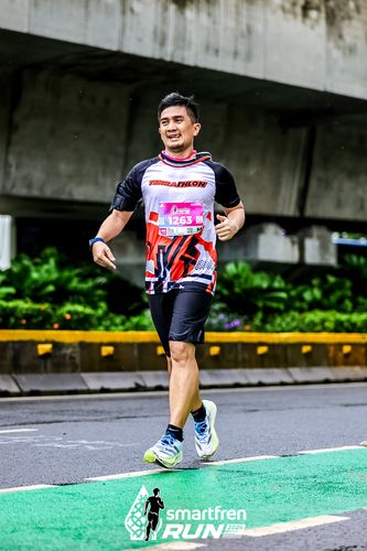 Race photo from Smartfren Run 2024