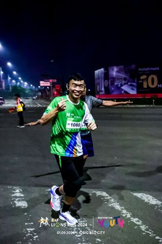 Race photo from BAF LIONS RUN 2024