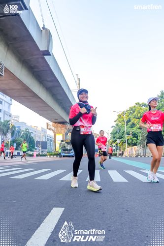 Race photo from Smartfren Run 2025 