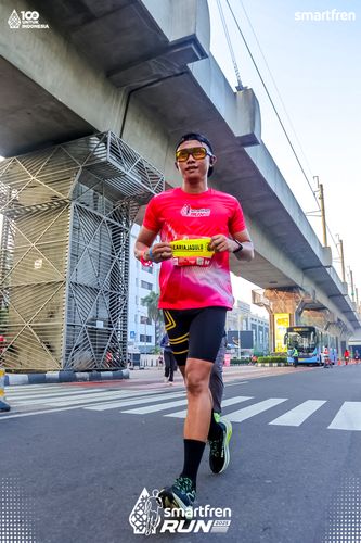Race photo from Smartfren Run 2025 