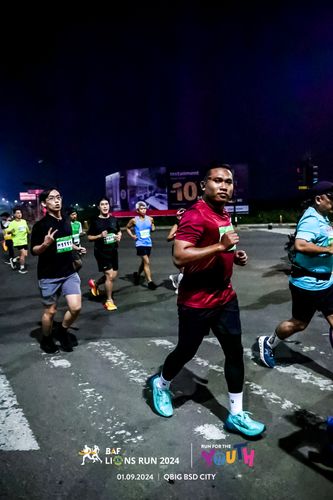Race photo from BAF LIONS RUN 2024