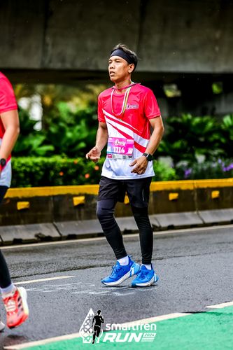 Race photo from Smartfren Run 2024