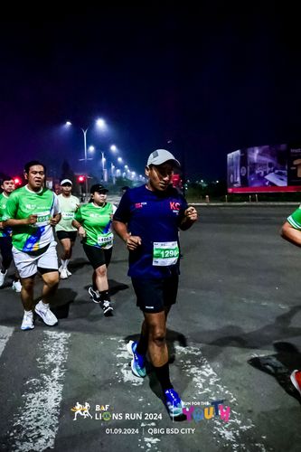 Race photo from BAF LIONS RUN 2024