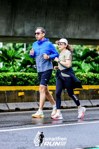 Race photo from Smartfren Run 2024