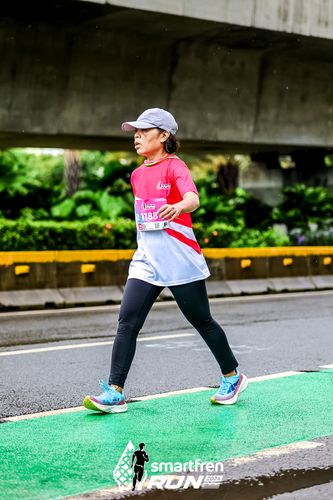 Race photo from Smartfren Run 2024