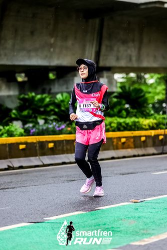 Race photo from Smartfren Run 2024