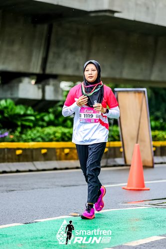 Race photo from Smartfren Run 2024